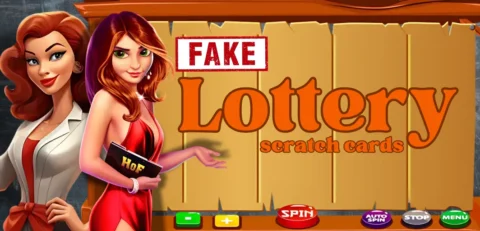 fake lottery scratch cards